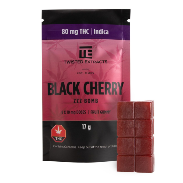 Twisted Extracts Indica Black Cherry Jelly Bomb clipped rev