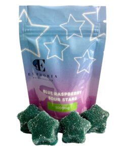 Euphoria Blue Raspberry 1000mg Front