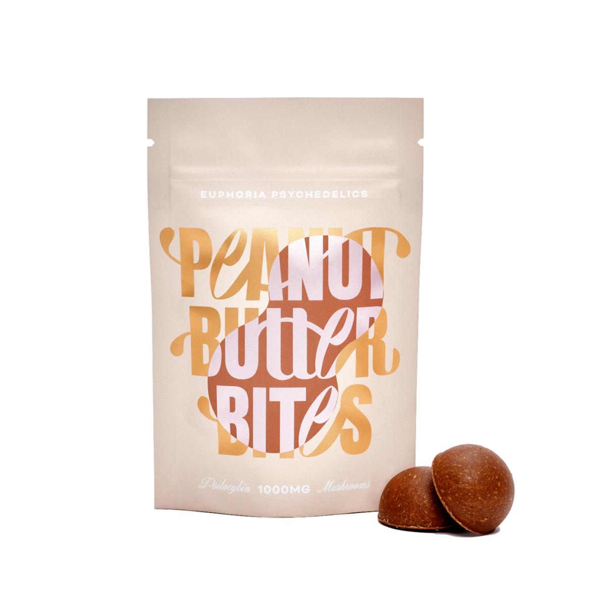 Euphoria Psychedelics Peanut Butter Bites 1000mg Front