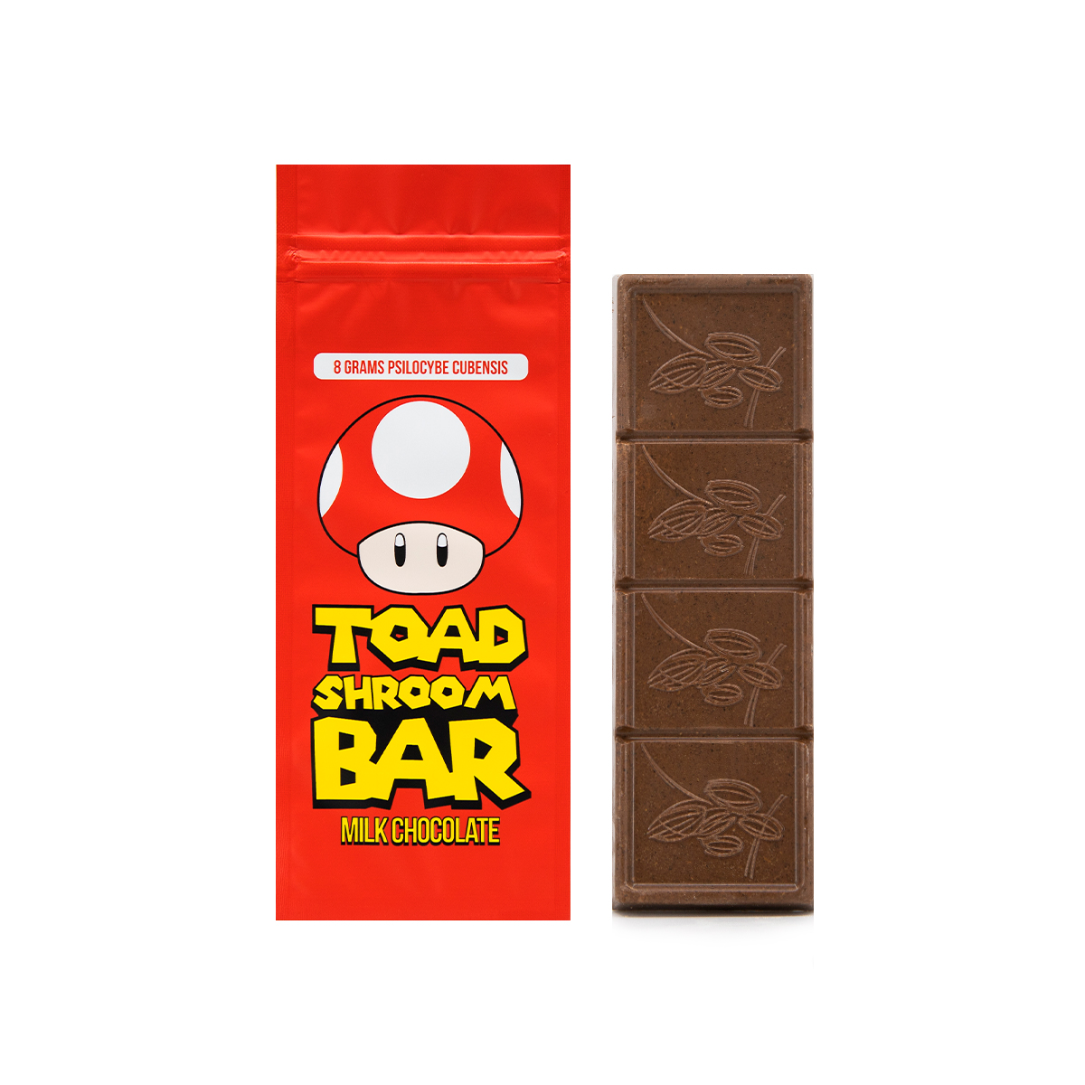 Powerful Dosing: 4 pieces, 2000mg each Flavor: Classic Milk Chocolate User Level: Experienced Trusted Favorite: Our original and most powerful chocolate bar Take the leap, your transformative journey starts here.